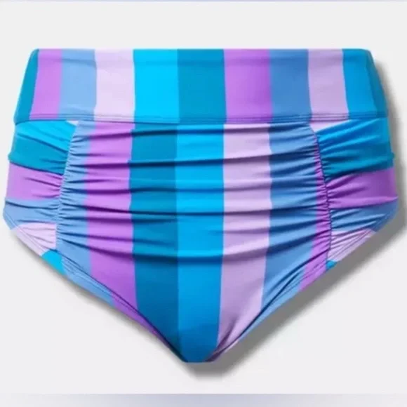NWT Torrid Blue and Purple Bikini Swimwear 2 Piece - Picture 4 of 15